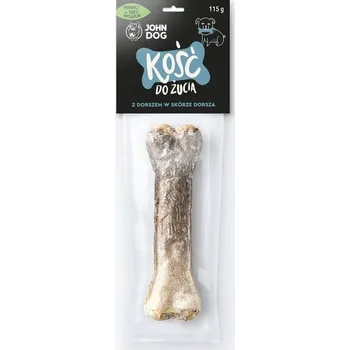 Pamlsek pro psa John dog Žvýkací kost s treskou 17 cm