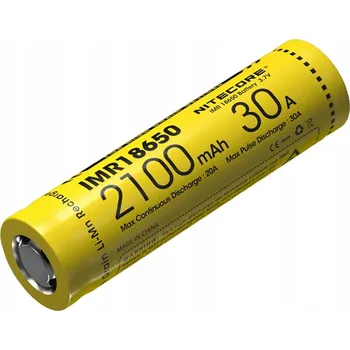 IP kamera Akumulátor Nitecore IMR 18650 s kapacitou 2100 mAh