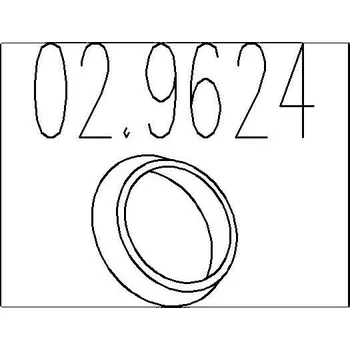 Tesnici krouzek, vyfukova trubka MTS 02.9624