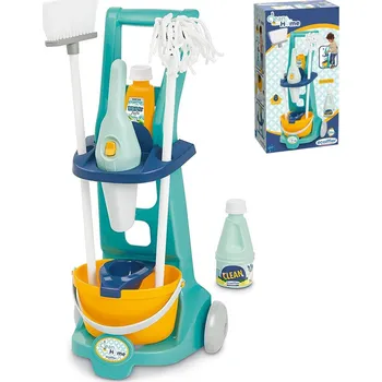 ECOIFFIER Uklízecí vozík dětský set s mopem a smetákem 8ks malá uklízečka | 724399