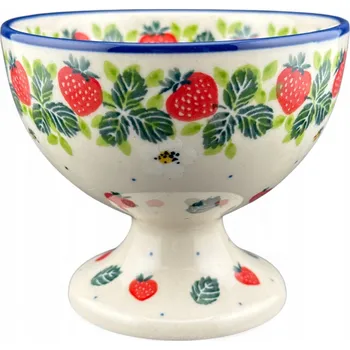 Pohár na zmrzlinu , miska na zmrzlinu na dezerty 240ml, Jahody 2709 Bolesławiec