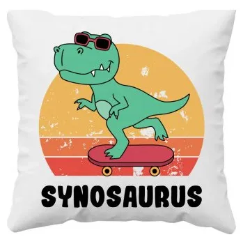 Žertovný předmět Synosaurus - polštář s potiskem- Tričkový.cz