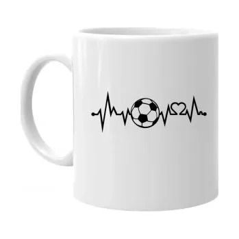 Žertovný předmět EKG fotbal - hrnek s potiskem- Tričkový.cz