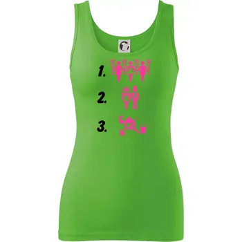 Dámské tričko Před a po žena - Dámské tílko - 2XL ( Apple Green )