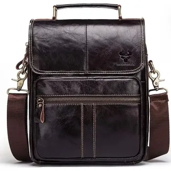 Humerpaul pánská kožená taška Quirin Tmavě Hnědá 7L