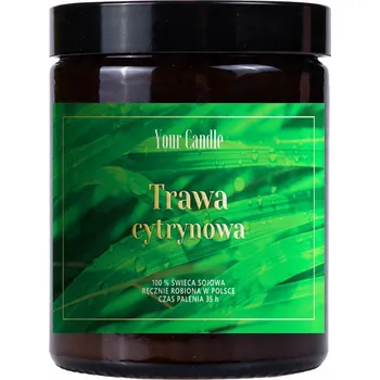 Svíčka Vonná sójová svíčka SÓJOVÁ TRÁVA CITRONOVÁ TRÁVA Your Candle 1 ks