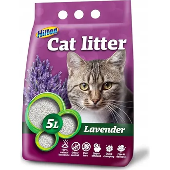 HILTON bentonitová levandule hrudkující stelivo pro kočky - 5l