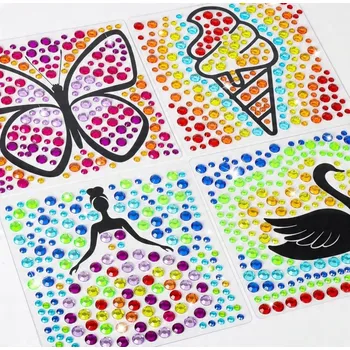 kreativní sada 5 ks sad malování drahokamy pro děti