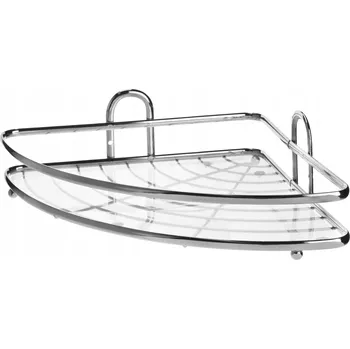 police Rohová police Galicja Blanca 25,5 x 25,5 x 8,3 cm stříbrná