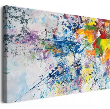 Obraz Abstraktní obraz na plátně do obýváku na zeď Barevná mozaika 60x90