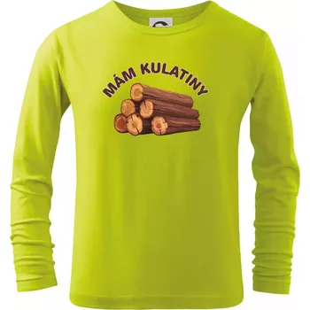 Dětská móda Mám kulatiny bez věku - Triko dětské Long Sleeve - 158 cm/12 let ( Limetková )