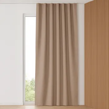 Blackout závěs 135x160 na univerzální pásce hnědý