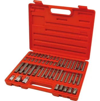 hroty IMBUS-TORX-XZN, sada 51ks, pro ráčny 3/8, 1/2, S2