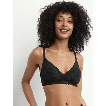 Dámské spodní prádlo DIM DAILY DENTELLE WIREFREE SOFT CUP BRA DI000DFF černá 80 D