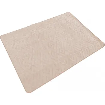 Koberec 120x170 čtverce vzor ecru