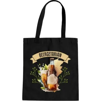 Žertovný předmět Beergetarian - taška s potiskem- Tričkový.cz