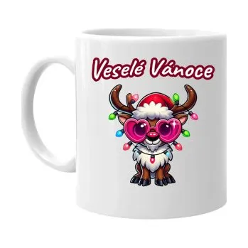 Žertovný předmět Veselé Vánoce - sob v2 - hrnek s potiskem- Tričkový.cz