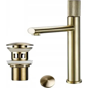 Vodovodní baterie Stojánková umyvadlová baterie CHDE New Design zlatá