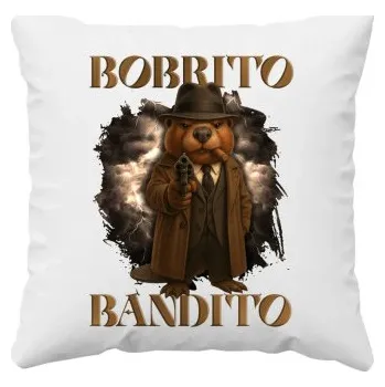 Žertovný předmět Bobrito Bandito V2 - Italian Brainrot - polštář s potiskem- Tričkový.cz