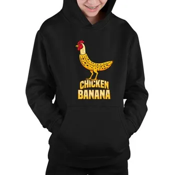 Žertovný předmět Chicken Banana - dětská mikina s kapucí- Tričkový.cz