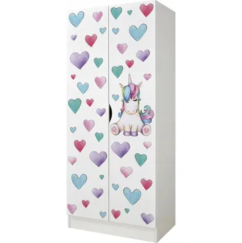 Šatní skříň Skříň Leomark Roma 70 x 161,5 x 42,5 cm bílá