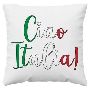 Žertovný předmět Ciao Italia! - polštář s potiskem- Tričkový.cz