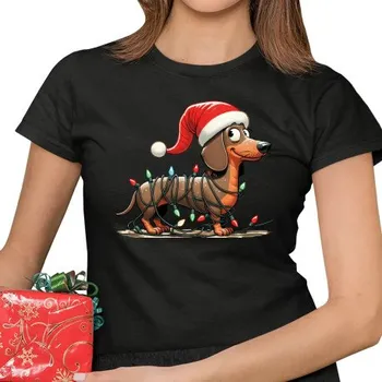 Žertovný předmět Tričkový.cz - Vánoční jezevčík