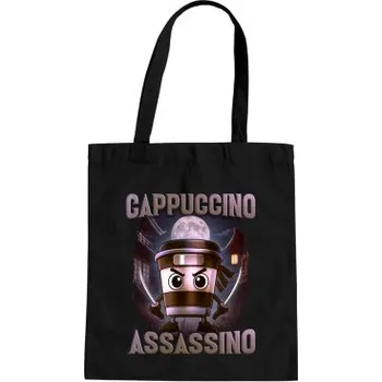 Žertovný předmět Cappuccino Assassino V2 - Italian Brainrot - taška s potiskem- Tričkový.cz