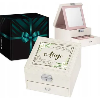 Šperkovnice Šperkovnice kufřík dárek křest, Svaté Přijímání