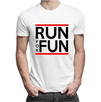 Žertovný předmět Run for fun - pánské tričko s potiskem- Tričkový.cz