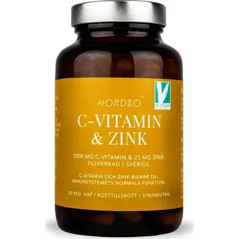 Nordbo Vitamin C & Zinek 50 kapslí Varianta: Vitamin C and Zinek 50 kapslí