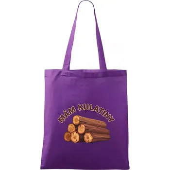 Mám kulatiny bez věku - Taška bavlněná - 42 x 38 cm ( Fialová )