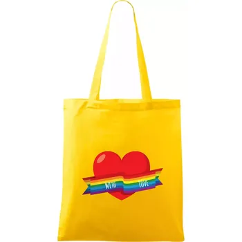 LGBT with love - Taška bavlněná - 42 x 38 cm ( Žlutá )