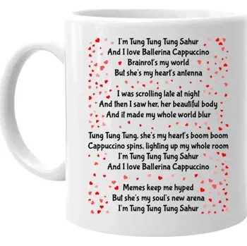 Žertovný předmět I'm Tung Tung Tung Sahur song - Italian Brainrot - hrnek s potiskem- Tričkový.cz