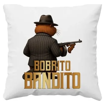 Žertovný předmět Bobrito Bandito - Italian Brainrot - polštář s potiskem- Tričkový.cz
