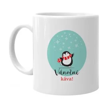 Žertovný předmět Vánoční káva- hrnek s potiskem- Tričkový.cz