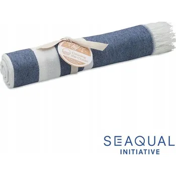 Ručník Plážová osuška SEAQUAL YARN. 300 g/m2, 100 x 170 cm, tmavě modrá