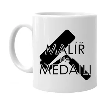 Žertovný předmět Malíř na medaili - hrnek s potiskem- Tričkový.cz