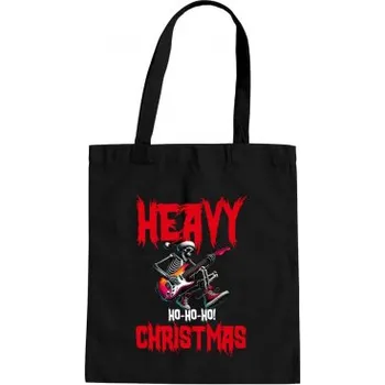 Žertovný předmět Heavy Christmas - taška s potiskem- Tričkový.cz