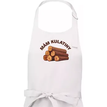 Kuchyňská zástěra Mám kulatiny bez věku - Pánská zástěra na vaření - Univerzální velikost ( Bílá )