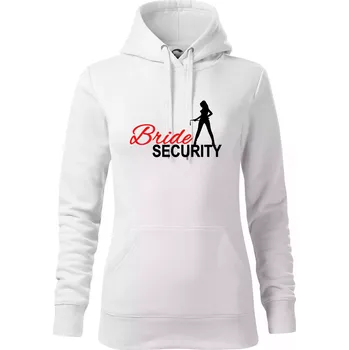 Dámská mikina Bride security - Mikina dámská Cape s kapucí - S ( Bílá )