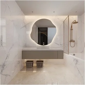 Zrcadlo Organicky tvarované zrcadlo s osvětlením - CYRKON LED