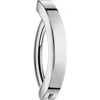 Piercing Titanový piercing do pupíku clicker 1,6/10 stříbrný