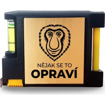 Žertovný předmět Nějak se to opraví - svinovací metr s gravírováním- Tričkový.cz