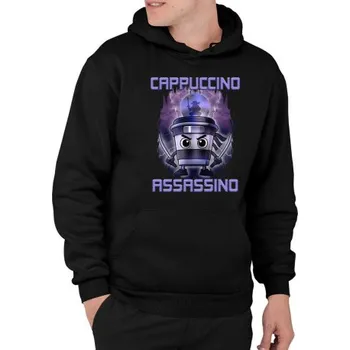 Žertovný předmět Cappuccino Assassino - Italian Brainrot - pánská mikina s potiskem- Tričkový.cz