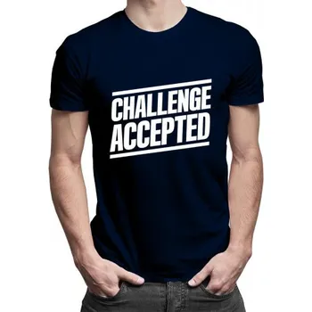 Žertovný předmět Challenge Accepted - pánské tričko s potiskem- Tričkový.cz