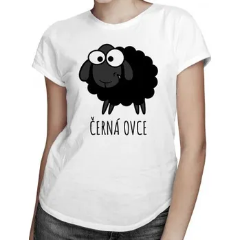 Žertovný předmět Černá ovce - dámské tričko s potiskem- Tričkový.cz
