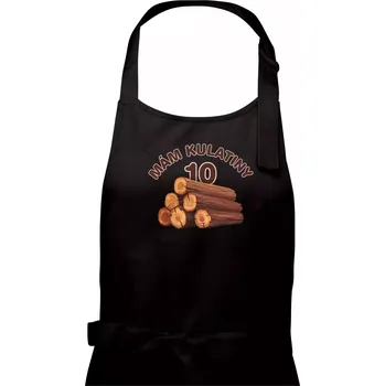 Kuchyňská zástěra Mám kulatiny 10 - Dámská zástěra na vaření - Univerzální velikost ( Černá )