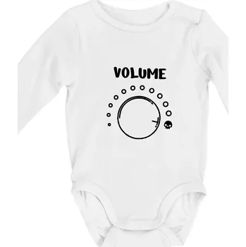 Kojenecké oblečení Smrtelné volume - Body kojenecké s dlouhým rukávem - Dlouhý r. do 3 měs ( Bílá )
