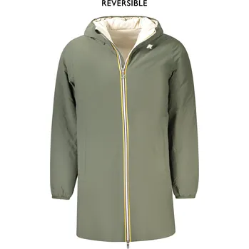 Pánská větrovka Oboustranná pánská bunda K-WAY zelená K-Way kaki | krémová 3368399